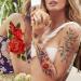 Floral Rose Temporary Tattoos for Women - Waterproof Body Art Stickers - Buy Online on GoSupps.com