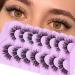 JIMIRE Cluster Lashes Individual Eyelash Clusters Natural Look Eyelashes Extension Russian D Curl Lash Extensions Fluffy Eyelash Individuals 9-17mm Thick Fake Eyelashes