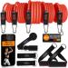 Fitness band Resistance Bands Set with exercise video app - Pro Expander ligament set: 5 resistance tapes handles foot loops door anchors & carrying bag |Sports band