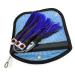 Capt Jay Fishing Daisy Chain Fishing Lure Teaser Trolling for Mahi, Tuna, Wahoo, Trolling Fishing Lure Black/purple 6.5 inch