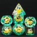 Cusdie Animal-filled 7-Die Polyhedral Dice Set for DND, RPG, MTG - Yellow Duck - Buy Online on GoSupps.com