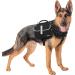 PETAMI Medium Dog Saddle Bag - Travel Vest for Dogs | Large Black Linen Backpack - Buy Online on GoSupps.com