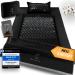 Soulance acupressure mat with pillow 5-in-1 premium set incl.Yoga cloth & carrying bag coconut fiber filling-massage mat acupuncture mat for neck and back pain