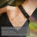 LUXAR Men's Titanium Magnetic Therapy Bracelet for Pain Relief | Double Neodymium Magnets | Adjustable Length | Steel Resizing Tool | Brushed Black - Buy Online on GoSupps.com