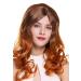 WIG ME UP SA097-6TW8 Long Curly Ombre Brown Red Mix Wig for Ladies - Stylish & Versatile Hairpiece - Buy Online on GoSupps.com