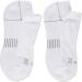 Zulu Cushioning Performance No Show Socks - Small White (3 Pair) | Men & Women - Buy Online on GoSupps.com
