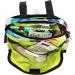 Kids Bicycle Handlebar Bag - Waterproof Front Mount Fabric Basket - Aquatic Color - Converts to Crossbody - For Boys Girls Bike or Scooter - Buy Online on GoSupps.com