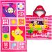 Teletubbies 2-Piece Bath & Beach Towel Set with Personalized Name - 100% Cotton Hooded Poncho - 70x140 cm - Soft Terry/Velor - Ideal for Kids - Buy Online on GoSupps.com