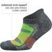 Blister Resist Performance No Show Running Socks - White/Grey (1 Pair) | Men & Women | Size Medium - Buy Online on GoSupps.com