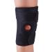 Athletec Sports Knee Support - Open-Patella Stabilizer for ACL, LCL, MCL, Meniscus Tear - Size Medium, Black - Adjustable Straps - Relieve Arthritis, Tendonitis Pain - Buy Online on GoSupps.com