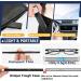 Ultra-Thin Folding Reading Glasses Anti Blue Ray | Lightweight TR90 Compact Readers for Men & Women - 2 PCS Black/Gunmetal 2.5x - Buy Online on GoSupps.com