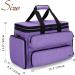 YARWO Knitting Yarn Bag - Portable Crochet Storage Tote for Needles and Yarn - Purple - Buy Online on GoSupps.com