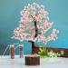 Rose Quartz Gemstone Tree - Handmade Feng Shui Figurine for Positive Energy & Prosperity | Reiki Healing Crystal Bonsai - Chakra Decoration Gift - Buy Online on GoSupps.com
