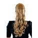 Extension hairpiece blonde mix golden blonde braid hair extension butterfly clip curls approx. 50 cm SC-27-88-25-250-144