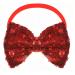 Treenewbid Red Sequin Hair Bows Bands Headband Bowknot
