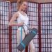 ProsourceFit Yoga Mat Carrying Sling - Adjustable Strap, 152cm Long, Cotton Aqua - Buy Online on GoSupps.com