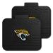 FANMATS 12356 NFL Jacksonville Jaguars Back Row Utility Car Mats - 2 Piece Set, 14in. x 17in., All Weather Protection, Universal Fit, Deep Resevoir Design, Molded Team Logo