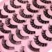 20 Pairs Russian Strip Lashes - Natural Wispy Faux Mink D Curl Extensions, 4 Styles (15mm-19mm) - Buy Online on GoSupps.com