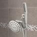 Waterpik High-Pressure Shower Wand & Rain Shower Head Combo - 12 Spray Modes, 8-Foot Hose, Brushed Nickel - Buy Online on GoSupps.com