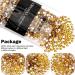 Yhmq 2160pcs Nail Rhinestones & Crystals - Gold Yellow SS20 (4.6mm & 4.8mm) for Stunning Nail Art | International Shipping - Buy Online on GoSupps.com