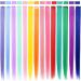 Rhyme 14 Color 14 PCS Colored Hair Extensions Clip in/on for Women Girls - Multicolored Synthetic Hair Extensions - Buy Online on GoSupps.com