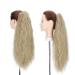 Ponytail Extension - 24 Medium Blonde Wavy Hair Piece with Clip | Realistic Corn Braid Hair Extensions for Effortless Style - Buy Online on GoSupps.com