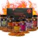 Coffret Cadeau BBQ Rubs pour Amateurs de Viande - Holy Cow Angel s Wings Smoky Pig Sweet Texas Steak King & Adam s Ribs | Pack de 6 | 100% Naturel | Cadeau pic pour Gourmets Pack de 6 : Coffret Cadeau
