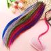 52 Colored Synthetic Hair Feathers + 200 Micro Rings & Tools for Women's Hair Extensions - Buy Online on GoSupps.com