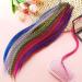 52 Pieces Mixed Color Synthetic Hair Feather Extensions with Micro Rings & Crochet Hook for Women | Hair Extension Remover Plier Included - Buy Online on GoSupps.com