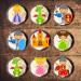 Knights & Dragons Edible Cupcake Toppers - Knight Dragon Princess Wafer Decorations (Pack of 12) | International Shipping Available - Buy Online on GoSupps.com