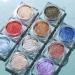 Ombre paupi res unique cr me chatoyante bleu m tallis haute pigment monochrome palette de fards paupi res m langeables scintillants paillettes longue dur e de vie mini maquillage naturel - Buy Online on GoSupps.com