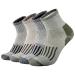 ONKE Merino Wool Low Cut Socks for Men Outdoor Trail Running Hiking Hiker All Season Quarter with Moisture Wicking Control Mixcolor1 10-13