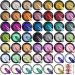 Saviland Chrome Nail Powder Kit - 48PCS Nail Chrome Powder Aurora Nail Powder Nail Glitter Power Holographic Metallic Mirror Effect for High Pigment Nail Art Supplies for Women Nail Salon Home DIY 48Colors