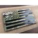 SUVIYA 5x3 inch Large Multicam Infrared IR US USA American Flag Patch Tactical Vest Patch Hook-Fastener Backing (5" Width x 3" Height) (Multicam)