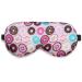 Funny Silk Sleep Masks with Adjustable Strap Comfortable and Soft Light-Blocking Eye Masks for Women Men & Teens (Donut) Donut Wake Me