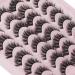 JIMIRE Faux Mink Cat Eye Lashes Fluffy Crossed Volume False Eyelashes Natural Look Handmade Premium Quality Reusable 16 Pairs Pack 16 Pairs - B - Buy Online on GoSupps.com