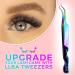 LLBA Professional Volume Lash Tweezer | Multi-Purpose Non-Slip Grip Tool for Classic & Volume Lashes (Galaxy) - Save Time & Perfect for Inner Corner Application - Buy Online on GoSupps.com