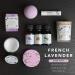 Luxury 18pc Bath Gift Set | French Lavender Spa Basket for Men & Women | Handmade Relaxation Kit with Body Oils Lip Balm Candle & Bath Bombs - Buy Online on GoSupps.com