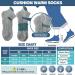 Anlisim Merino Hiking Socks - Warm Wool Compression Sports Socks for Men | 6 Pairs Sizes 36-42 | Ideal for Running & Outdoor Activities - Buy Online on GoSupps.com