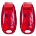 EverLightFX USB Rechargeable LED Safety Light (2 Pack) by Apace - Super Bright Bike Tail Light Works Brilliantly as Running Light for Joggers, Pets, Bicycle Strobe or Rear Clip On Lights Red