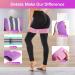 Ihuan Resistance Bands for Legs and Butt - 3 Levels Exercise Band | Anti-Slip Elastic Booty Bands for Women - Squat, Glute, Hip Training - Green, Pink, Purple - Buy Online on GoSupps.com