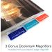 MagniPros Premium 3X Page Magnifying Lens with 3 Bonus Bookmark Magnifiers - Ideal for Reading Small Prints, Low Vision Aids, and Solar Projects - Buy Online on GoSupps.com
