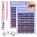 DYI Lash Extension Kit: 240Pcs Cluster Lashes for Natural Volume DD Curly False Lashes - Includes Lash Glue and Remover - Perfect for Self Application at Home - Buy Online on GoSupps.com