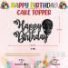Seyal Skul Happy Birthday Cake Topper - Buy Online on GoSupps.com