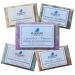 BLUEBYRD Soap Co. 5-Pack Boxed Variety Set Exfoliating Essential Oil Soap Bars | Scented Natural 100% Vegan Bar Soap Gift | Cucumber Mint Goat Milk w/Jojoba Oil Lavender Thyme Orange Clove Seaweed Eucalyptus (SET)