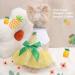 Summer Mesh Dog Dress for Small Dogs - Cute Princess Outfit for Yorkies Chihuahuas & Teacup Puppies - Perfect Dog Birthday Clothes in Medium Yellow - Buy Online on GoSupps.com