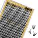 Individual eyelashes QUEWEL cluster lashes 320 pieces of single eyelash extension 0.07d curl 40d+50d single cluster eyelashes Natural DIY eyelash extension Mix12-18mm at home (40d+50d 0.07d MIX12-18mm) 1 piece (1 Pack) 40d+50d-07d mix 12-18mm