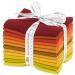 Robert Kaufman Kona Cotton Solids Autumn Hues Fat Quarter Bundle 12 Precut Cotton Fabric Quilting FQs Assortment FQ-1371-12