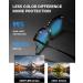Blue Light Glasses for Men | Rectangle Browline Gaming Glasses | UV400 Anti-Glare Protection | Clear Lens | Golden Metal/Black TR90 - Buy Online on GoSupps.com
