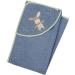 Sterntaler Emmilius Blue Hooded Bath Towel 100x100 - Soft & Cozy for Kids | International Shipping - Buy Online on GoSupps.com
